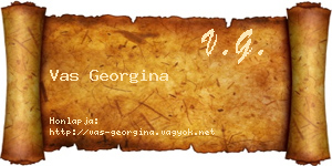 Vas Georgina névjegykártya